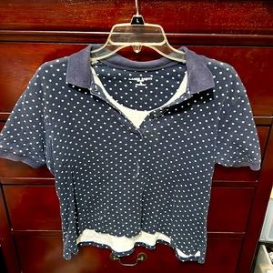 Karen Scott Polkadot Shirt (size S)